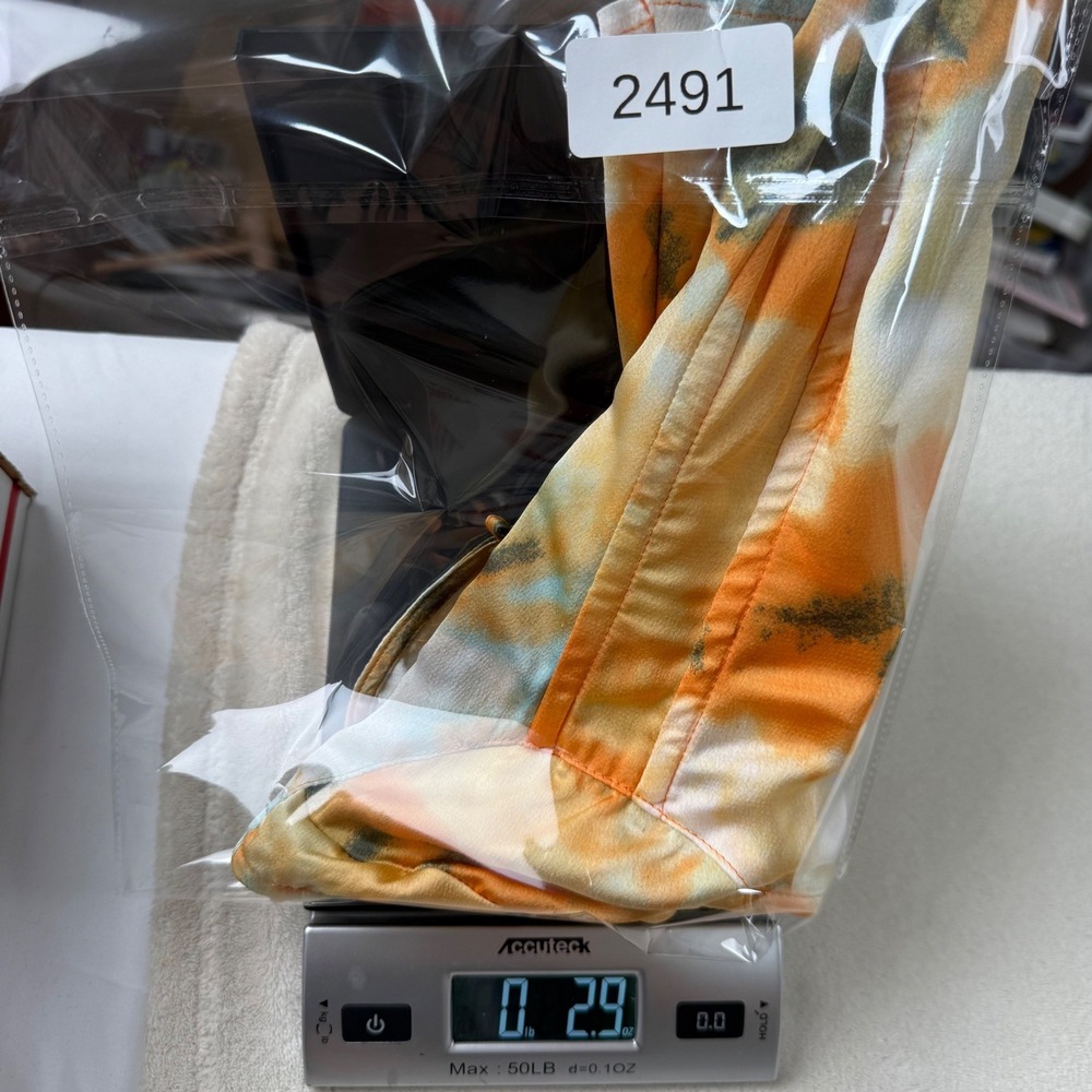 PrettyLittleThing Orange Tie Dye Structured Corset Top US 6 NWT Summer - Picture 7 of 7